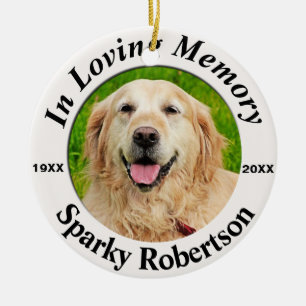 Pet Memorial Personalised Ceramic Tree Decoration