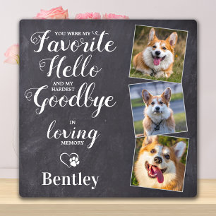 Pet Memorial Personalised Dog Loss Keepsake Photo Plaque
