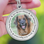Pet Memorial Personalised Dog Photo Paw Prints Sterling Silver Necklace<br><div class="desc">Honour your best friend with a custom photo memorial necklace. This unique pet memorials keepsake is the perfect gift for yourself, family or friends to pay tribute to your loved one. We hope your dog memorial photo necklace will bring you peace, joy and happy memories. Quote "Your Life was a...</div>
