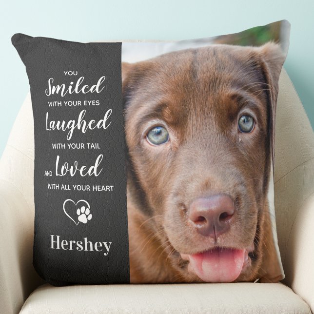 Pet Memorial Personalised Dog Sympathy Gift Photo Cushion (Creator Uploaded)