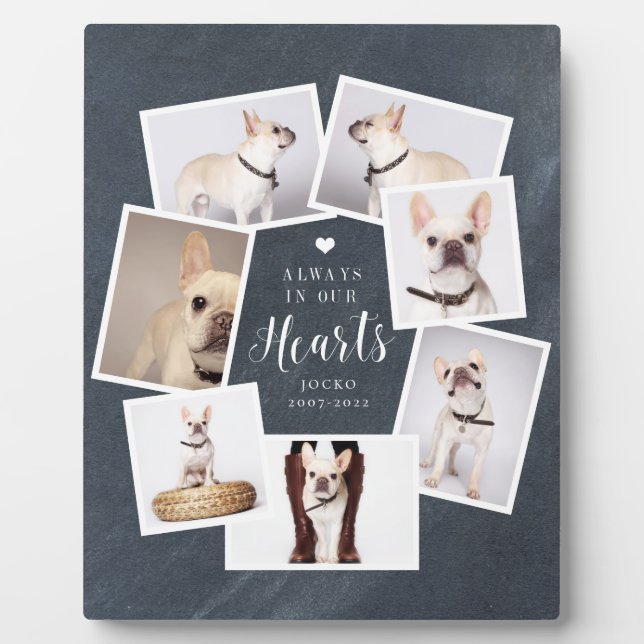 Pet Memorial Personalised Multi Photo Collage Plaque (Front)