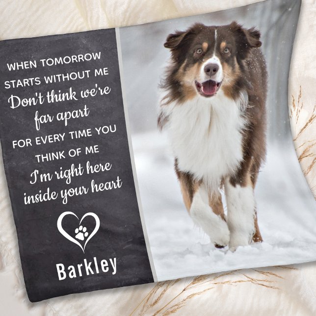 Pet Memorial Personalised Photo Fleece Blanket (Creator Uploaded)
