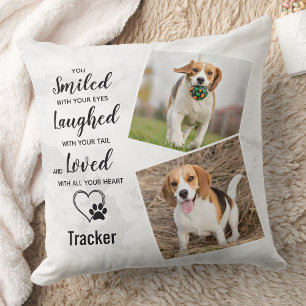 Pet Memorial Personalised Remembrance 2 Photo Cushion