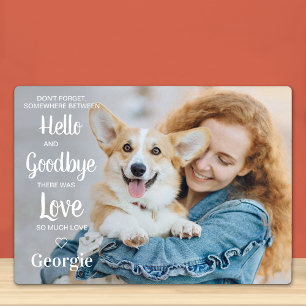 Pet Memorial Personalised Remembrance Dog Photo Pl Plaque