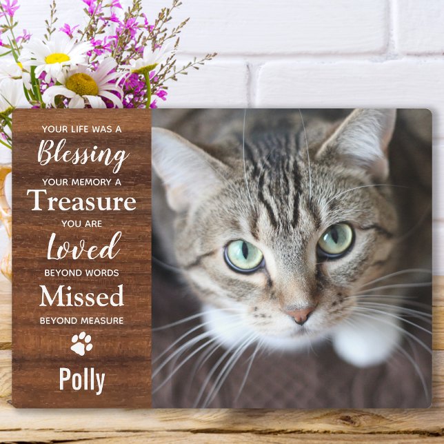 Pet Memorial Personalized Remembrance Photo  Plaque (Creator Uploaded)