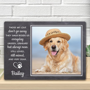 Pet Memorial Pet Loss Gift Personalised Dog Photo  Plaque