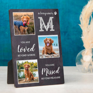 Pet Memorial Pet Loss Gift Personalised Dog Photos Plaque