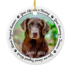 Pet Memorial Pet Loss Keepsake Gift Dog Photo