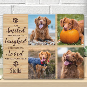 Pet Memorial Pet Loss Keepsake Photo Collage Plaque