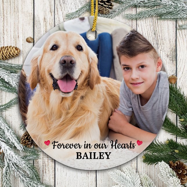 Pet Memorial Pet Loss Personalised Dog Photo Ceramic Tree Decoration (Creator Uploaded)