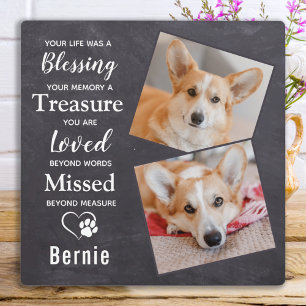 Pet Memorial Pet Loss Personalised Photo Plaque