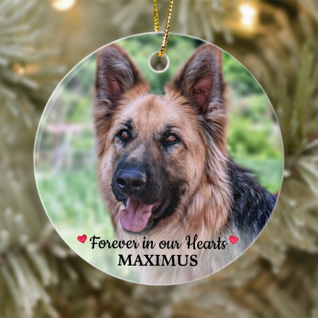 Pet Memorial Pet Loss Personalized Dog Photo Ceramic Tree Decoration (Creator Uploaded)