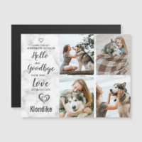 Pet Memorial Pet Loss Photo Collage Magnet