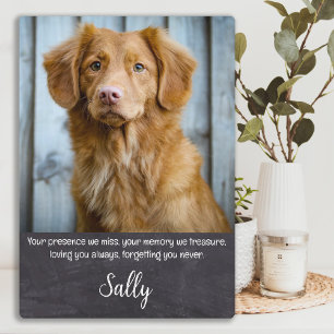 Pet Memorial - Pet Loss Quote - Sympathy Keepsake Plaque