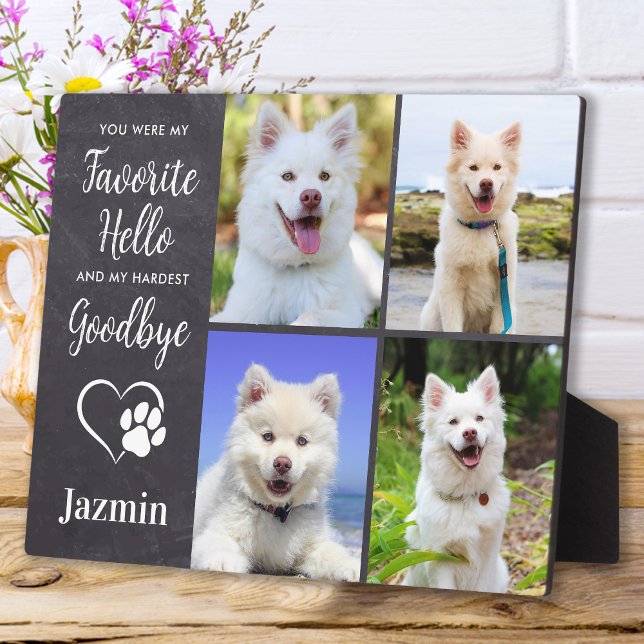 Pet Memorial - Pet Loss Quote Sympathy- Pet Photo Plaque (Creator Uploaded)