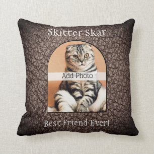 Pet memorial photo cute owners name keepsake cushion