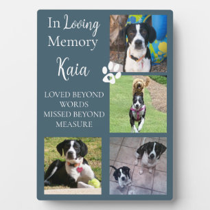 Pet Memorial Photo Keepsake Personalised  Plaque