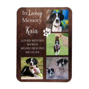 Pet Memorial Photo Keepsake Personalized     Magnet