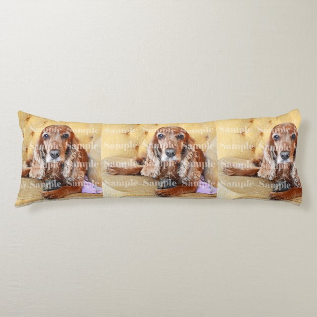 Pet memorial photo PERSONALIZE Body Cushion (Front)