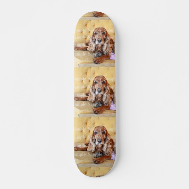 Pet memorial photo PERSONALIZE Skateboard (Front)