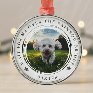 Pet Memorial Photo Rainbow Bridge Metal Tree Decoration