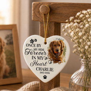 Pet Memorial Photo Sympathy Quote Keepsake Gift Ceramic Tree Decoration