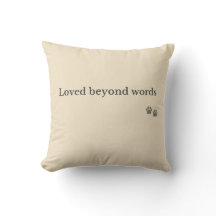 Pet Memorial Pillow – Loved Beyond Words