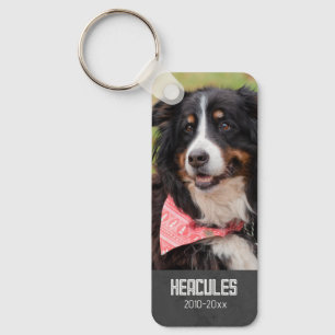Pet Memorial Poem & Pet Photo Key Ring