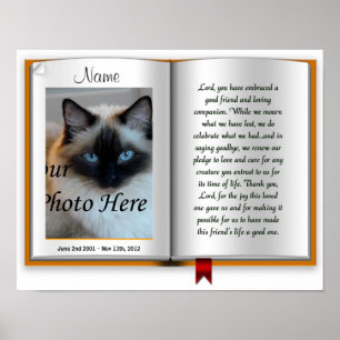 Pet Memorial Postal Print - Religious - Cat Dog