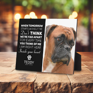 Pet Memorial Remembrance Dog Keepsake 8" x 10" Plaque