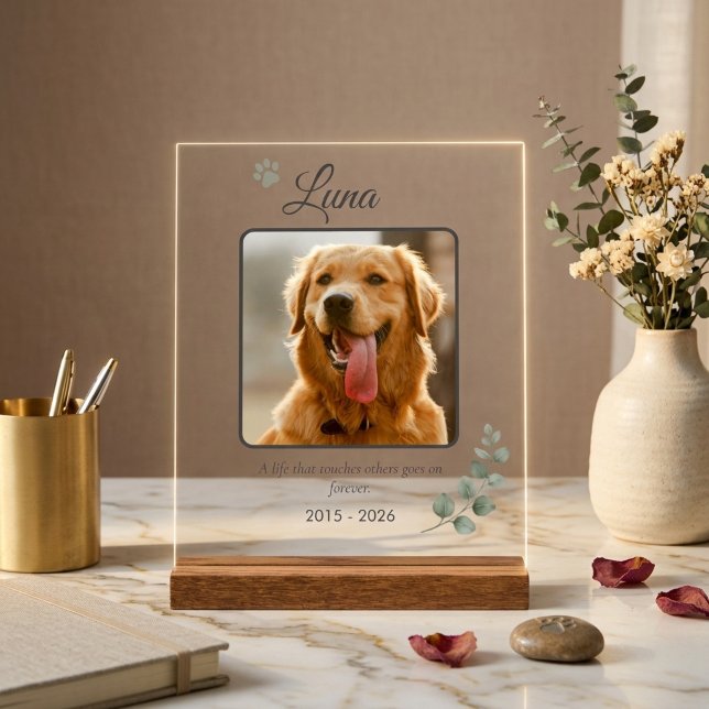 Pet Memorial Sign Personalised Photo Keepsake (Pet Memorial Sign Personalized Photo Keepsake)