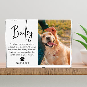 Pet Memorial Sympathy Gift For Cat Or Dog Lover Photo Block