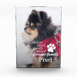 Pet Memorial Sympathy Pet Loss Photo Block