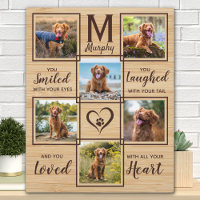Pet Memorial Unique Dog Photo Collage