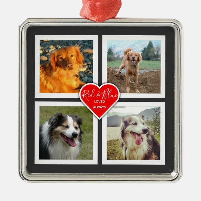 Pet Memories Make Your Own Personalised Metal Tree Decoration (Front)