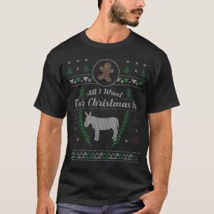 Pet Miniature Donkey Christmas Ugly Shirt