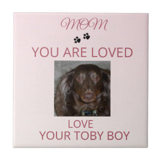 Pet Mom Love Photo Tile