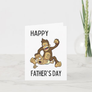 Pet Monkey. Father's Day Card by Brad Gosse