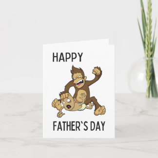 Pet Monkey. Father's Day Card by Brad Gosse