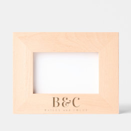 Pet Monogram Names Keepsake Etched Frames