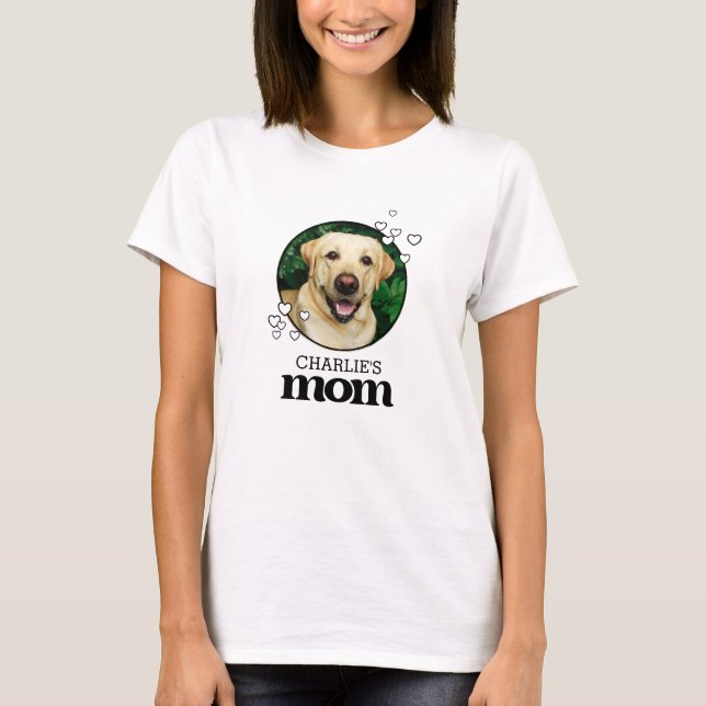 Pet Mum Custom Photo  T-Shirt (Front)