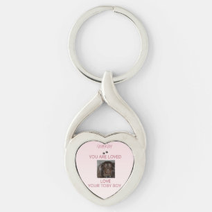 Pet Mum Heartfelt Photo Heart Key Ring