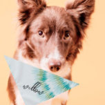 Pet Name Bandanna | Patterned | Tye Dye | Cool<br><div class="desc">Small or large,  this pet bandanna can be used for dogs or cats. Minimal,  modern,  and customisable with your pet's name OR monogram. 
All text is customisable ↣ just click the ‘Personalise’ button.</div>