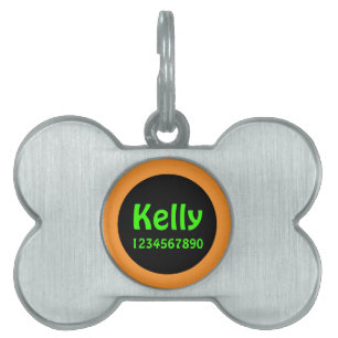 Pet name identification girl tag