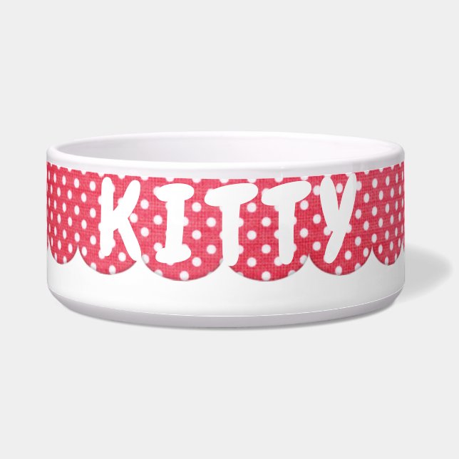 Pet Name On Polka Dots (Front)