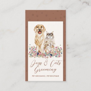 Pet Nutrition Dogs Cats Business Card