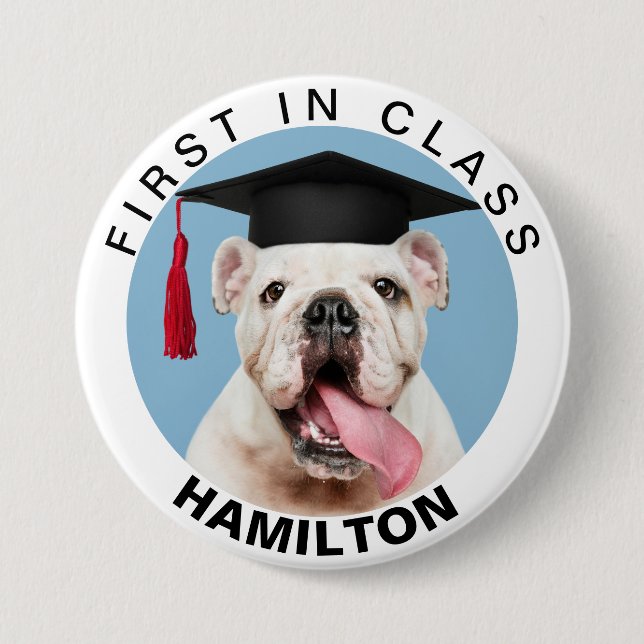 Pet Obedience Graduate Button (Front)