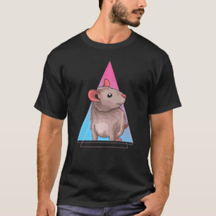 Pet Owner Animal  Rat  80s Vaporwave Rat T-Shirt