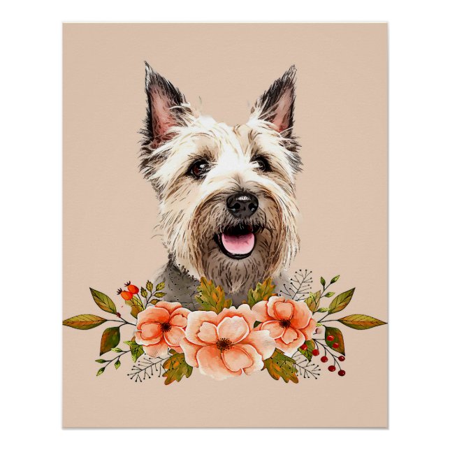 Pet Owner Gift Custom Dog Wall art Cute Westie (Front)
