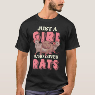 Pet Owner Women Animal  Girls Rodent Rat T-Shirt
